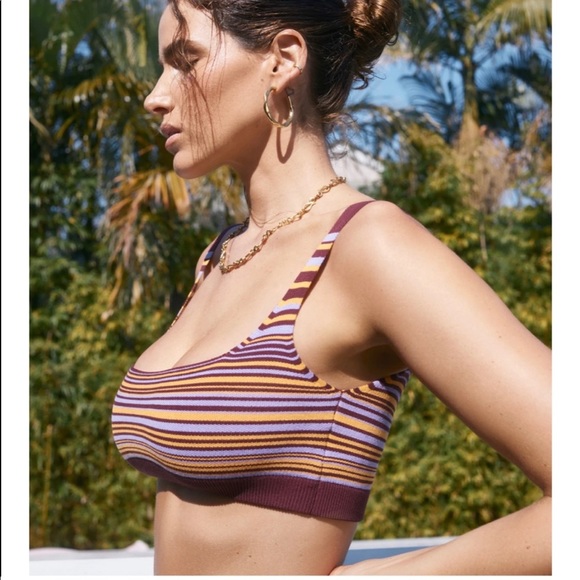 Nagnata Yoni Shorts and Lucid Bra Top Set in Cuba Stripe - Picture 9 of 11